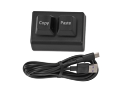Teclado Mecânico Programável Mini 2 Teclas Red Switch Usb C Para Gaming E Escritório