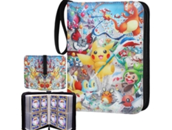 Álbum de colección Pokémon con 400 cartas, carpeta, libro y estuche