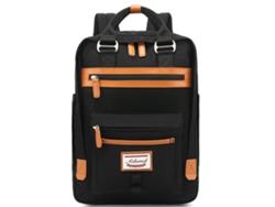 Mochila unisex moderna y sencilla en verde oscuro con diseño clásico de estilo escandinavo, ideal para portátiles.