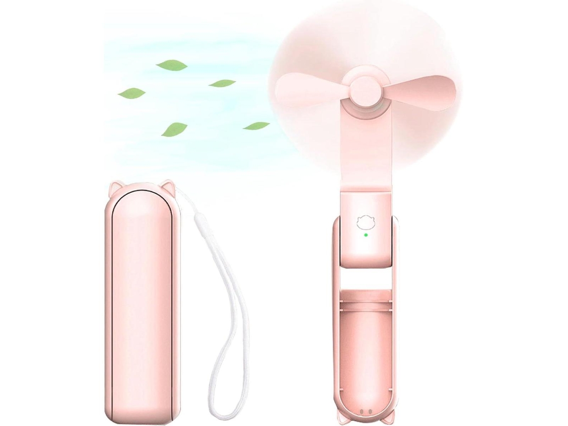 Mini Ventilador Plegable Con Batería De 2000 Mah Y Tres Velocidades De Ventilador.