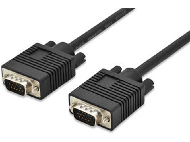 Cable de Vídeo DIGITUS (VGA - 1.8 m - Negro)
