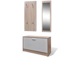Zapatero VIDAXL Marrón Madera (80 x 27 x 46.5)