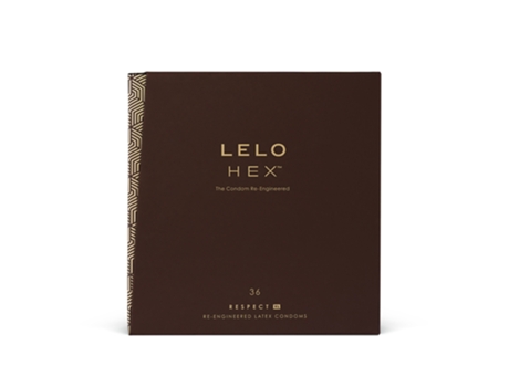 Preservativos LELO Hex Respect Xl Grande Con Resistencia Intimidad Segura Mejorada, Lubricado para Hombres (Caja de 36)
