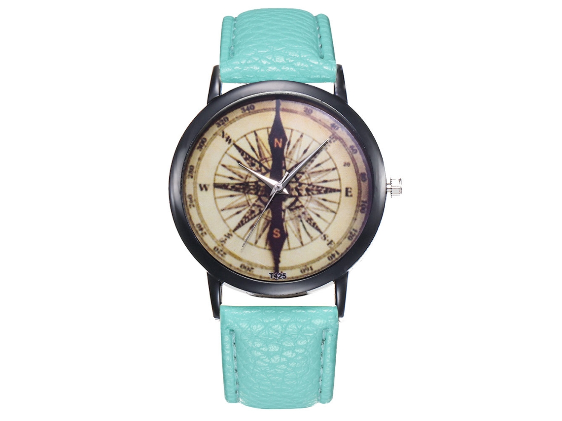Reloj Hombre De Cuarzo Con Correa De Pu Dial Redondo Moda Zhoulianfa T425 (menta)