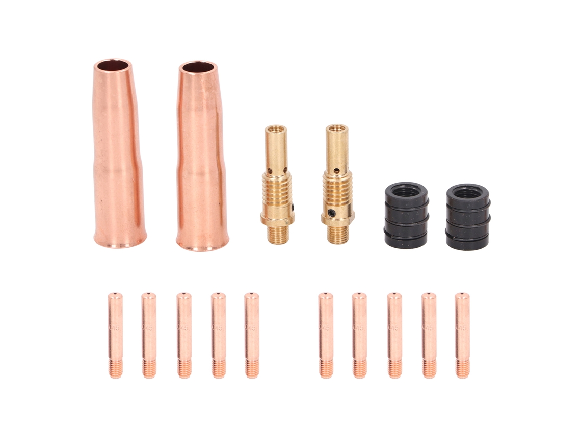 Kit De Accesorios Para Pistola De Soldadura Mig Con Boquilla Difusora, Adaptador Y Consumibles Para M7 200/250 (16 Piezas)