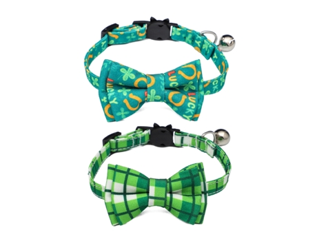 Collar De Perro De 2 Uds Collar De Gato Ajustable Con Pajarita Collar De Regalo Para Mascotas Collares De Perro Con Pajarita Para Mascotas Pequeñas...