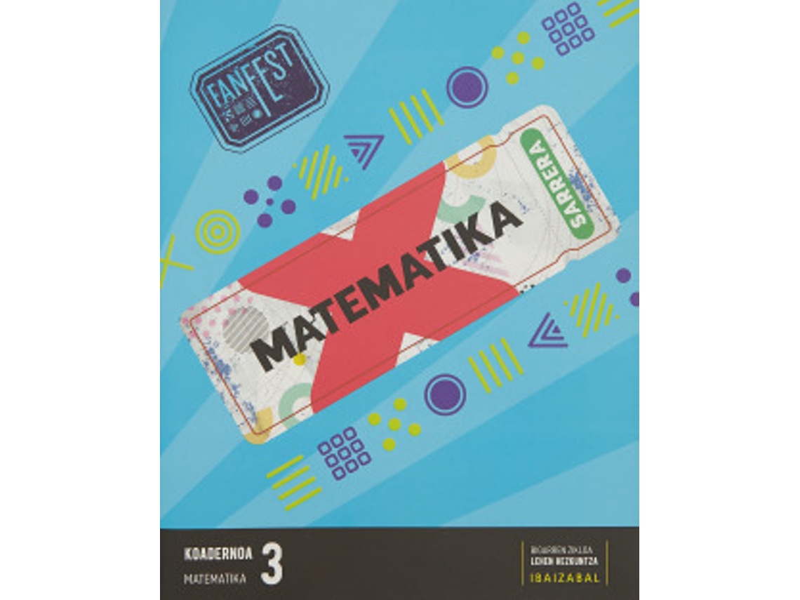 Libro Koadernoak Matematika 3.Lmh. Fanfest. Euskadi 2022 de   (Euskera)