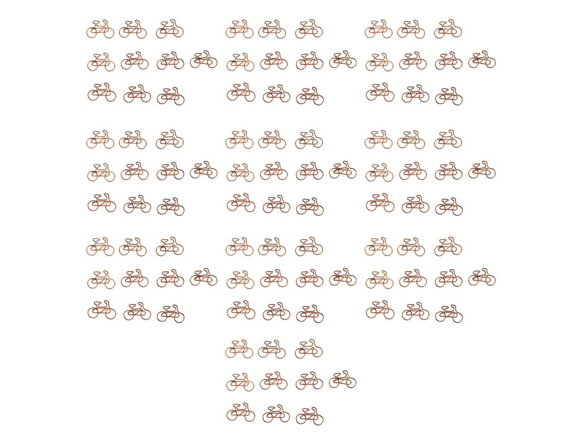 Clips De Papel Metálicos Con Forma De Bicicleta, 100 Unidades, Para Oficina, Hogar Y Escuela.
