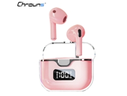 Auriculares YEMAESRE Bluetooth Recargables Sin Cronos Rosa