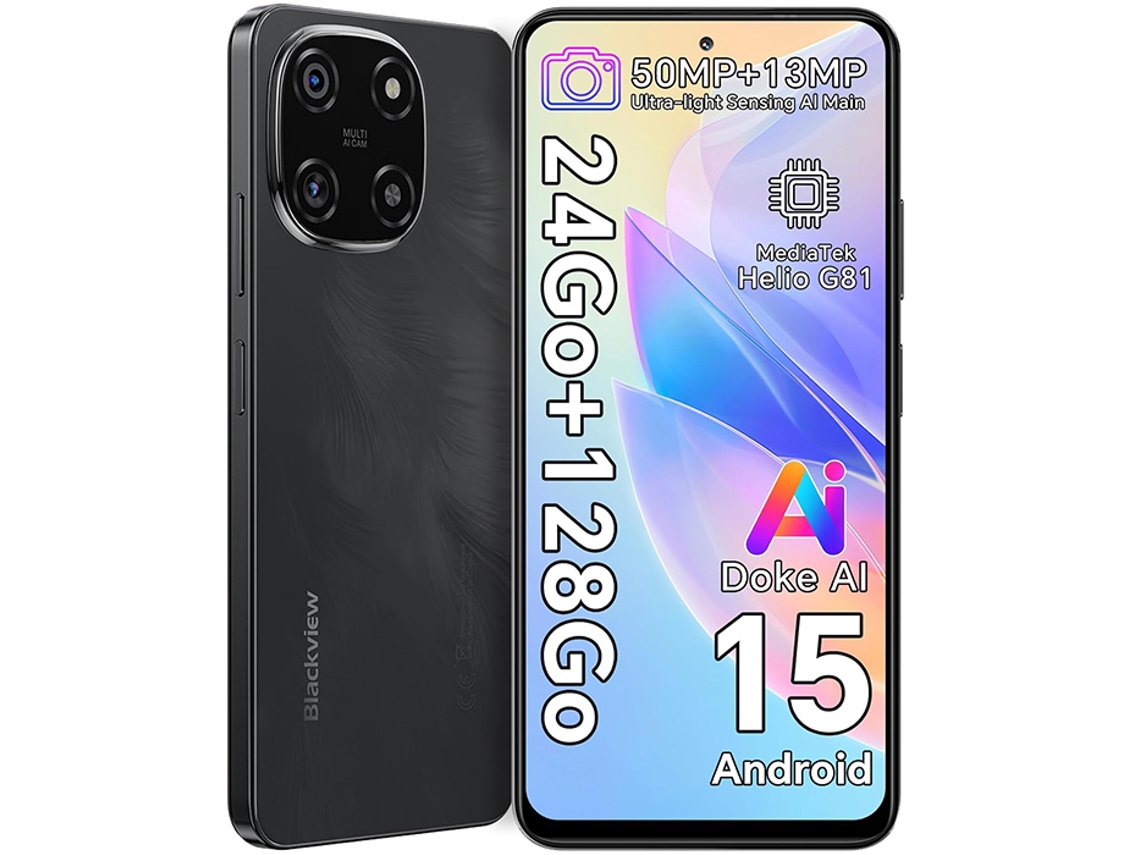 Smartphone BLACKVIEW COLOR 6 (6.67'' - 24 GB - 256 GB - Negro)