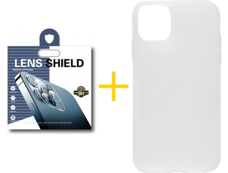 Carcasa + 1 Protector de Cámara para iPhone 12 Mini SKYHE Transparente Mate