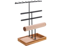 Organizador De Joias Multifuncional De Madeira Nuobesty, Suporte Decorativo Para Colares E Pulseiras.