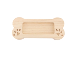 Porta Tarjetas De Negocio De Madera En Forma De Hueso Organizador Ligero Exhibidor Rack Stand