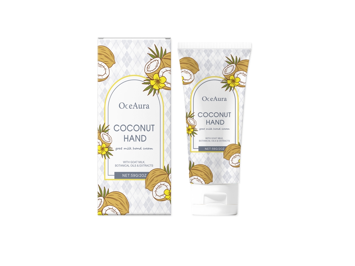 Crema de manos de crema de coco
