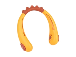 Ventilador de cuello portátil para niños con diseño de dibujos animados y conexión USB.