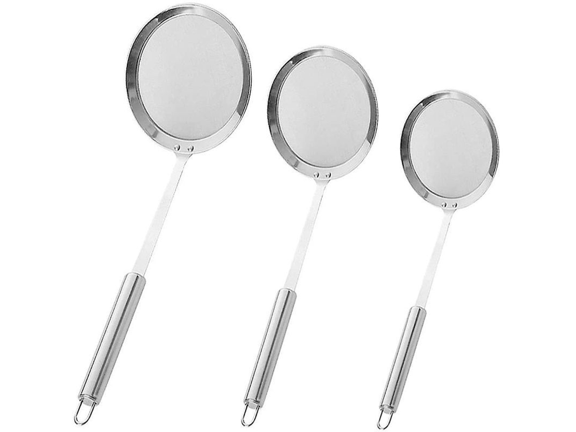 2026altiro-desengrasante De Acero Inoxidable, 3 Cucharas, Malla Fina Para Uso En La Cocina.
