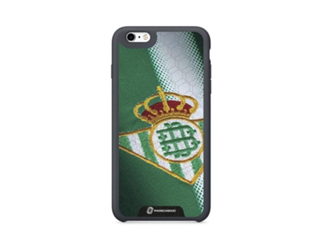 Funda Móvil Oficial Real Betis Fc para iPhone 6 PHONECASES3D Piel Sintética Negro