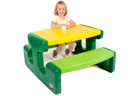 Mesa grande verde para picnic, marca Little Tikes