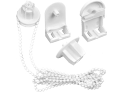 Omni-kit De Repuestos Para Persianas Enrollables 25mm, Accesorios Con Cadena De Perlas 2m, Material Pom Y Acero Inoxidable, Fácil Instalación