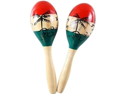 1 Par De Sonajeros De Madera Para Rumba, Ideales Para Niños Y Adultos.