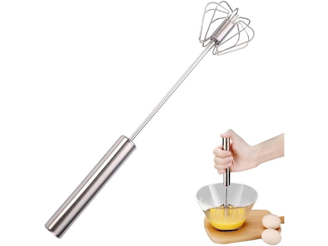Batidora De Huevos Semiautomática De Acero Inoxidable De 10 Pulgadas
