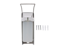 Dispensador de jabón manual de pared con presión de codo para baño y cocina, 1000 ml