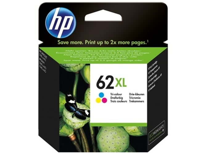 Cartucho de tinta Original HP 62 XL de alta capacidad Tricolor para HP OfficeJet 5740 HP ENVY 5540, 5640, 7640