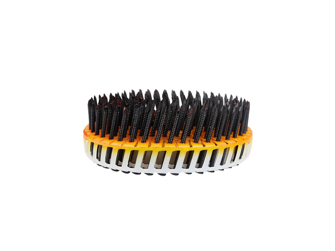 Clavos de cabeza redonda con revestimiento de Ar negro 2 5-2 7 x 50 mm Rollo 200 piezas WOVAR