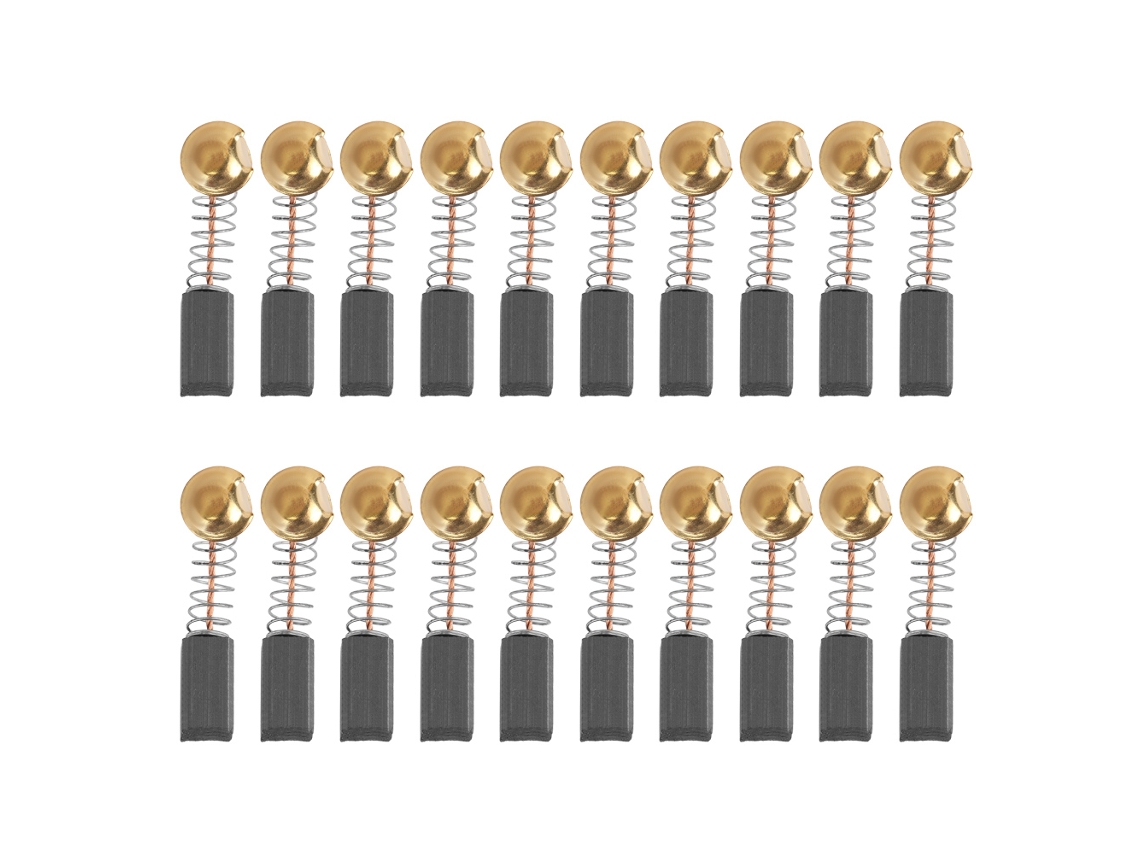 20 escobillas de carbón para motor de 13*7*6 mm, repuesto para motor eléctrico genérico.