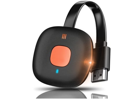 Adaptador de pantalla HDMI inalámbrico Adaptador HDMI Wifi Dongle de pantalla de duplicación de pantalla HDMI Negro BISBISOUS