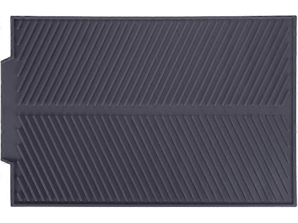 Tapete De Cocina Nuning Silicona Rectangular, Escurridor De Platos Antideslizante Resistente Al Calor (negro)