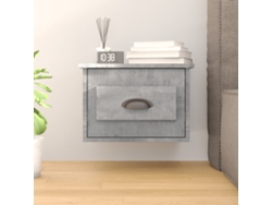Mesita de Noche de Pared 41,5X36X28 Cm Gris Cemento