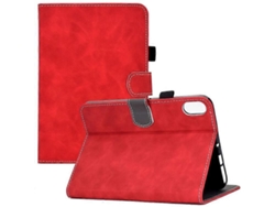 Compatible con iPad 10.9 (2022), funda para tableta en piel bovina texturizada, resistente a impactos, con tarjetero y soporte.
