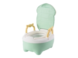 Inodoro De Entrenamiento Para Bebés Con Diseño Elevado, Fácil De Limpiar, Inodoro, Verde.