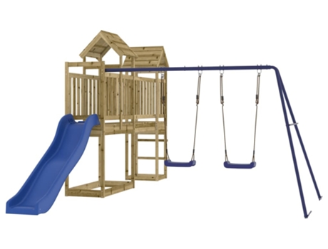 Parque Infantil De Exterior VIDAXL Marrón Madera