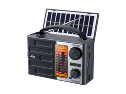 Radio portátil FM AM SW recargable con panel solar, receptor de banda completa de alta sensibilidad, luz LED y altavoz Bluetooth. Viewleaf