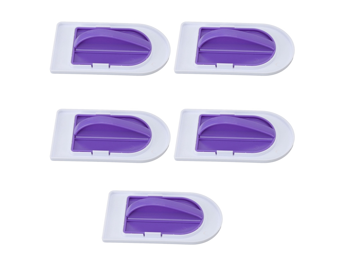 5 Piezas De Alisador De Fondant De Plástico Apto Para Uso Alimentario Con Mango, Herramienta Para Decorar Pasteles Y Pulir.