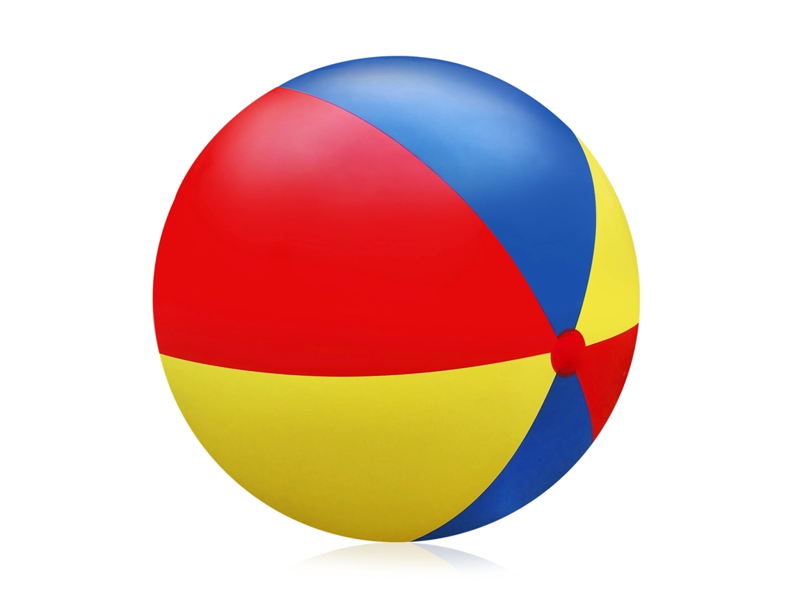 Balón inflable tricolor grande de 80 cm. Presa