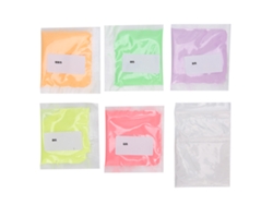 Rebe-6 Peças De Polvo Fluorescente Luminoso Para Unhas Diy Glitter Arte De Unhas Acessório Duradouro