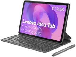 Tablet LENOVO Idea Tab 11" (2,5K - 90 Hz - WiFi - Gris - 8 GB/256 GB) + Lápiz + Funda Teclado