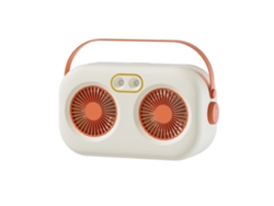 Ventilador Portátil Com Névoa Usb Mister Spray Resfriamento Rápido Umidificador Para Mesa Casa Escritório Viagem Branco