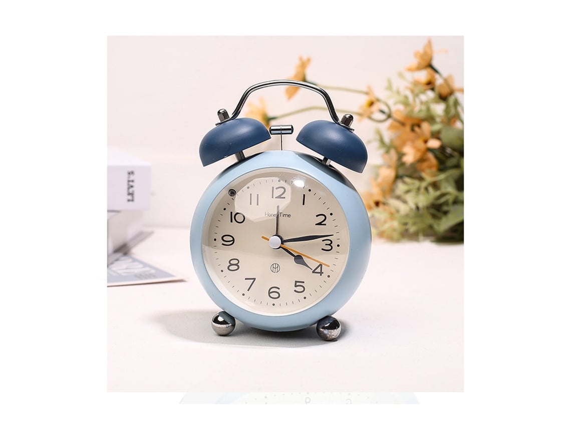 Alarma de mesita de noche convexa de 3 pulgadas, reloj despertador  silencioso para niña, reloj personalizado con luz nocturna, reloj Boutique  para estudiantes HHZ