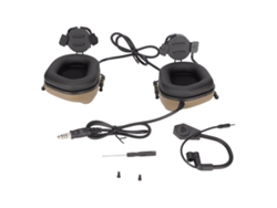 Auriculares Militares Multifuncionales Con Micrófono Para Radio Y Caza Al Aire Libre.