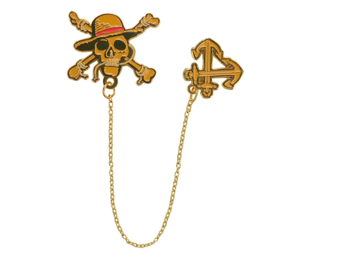 Marcador con cadena del logo de Monkey D. Luffy B.active