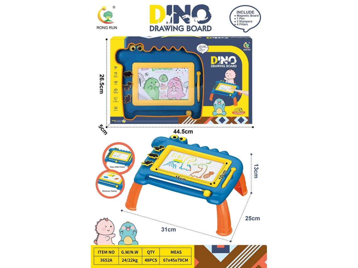 Juguetes educativos y regalos para niños y niñas: escritorio con pizarra magnética y caja con ventana. CHENNNLS