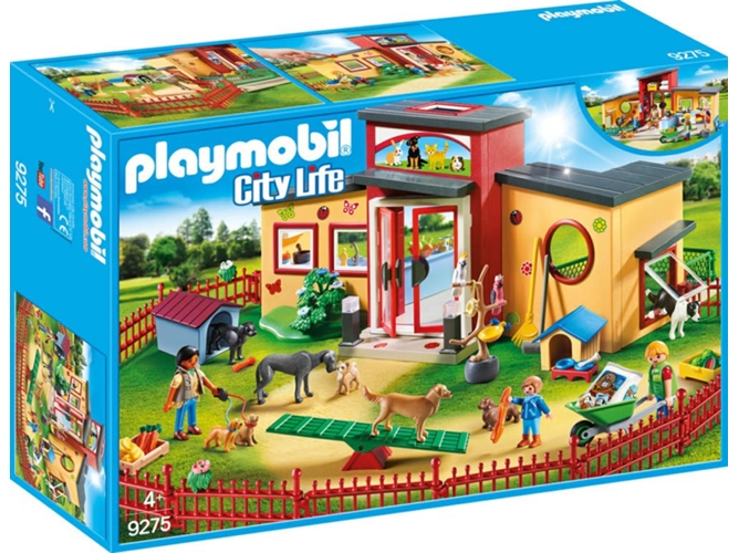 PLAYMOBIL City Life: Hotel para mascotas Tiny Paws (Edad Mínima: 4 - 154 Piezas)
