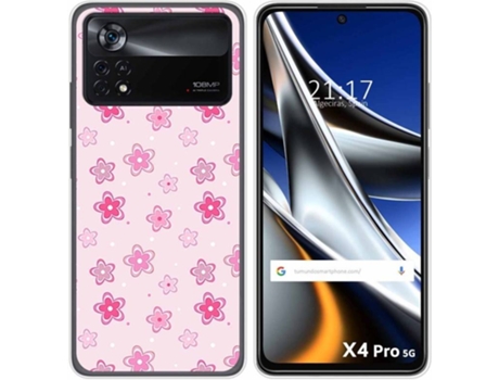 Carcasa para Xiaomi Poco X4 Pro 5G TUMUNDOSMARTPHONE Dibujos Flores Multicolor