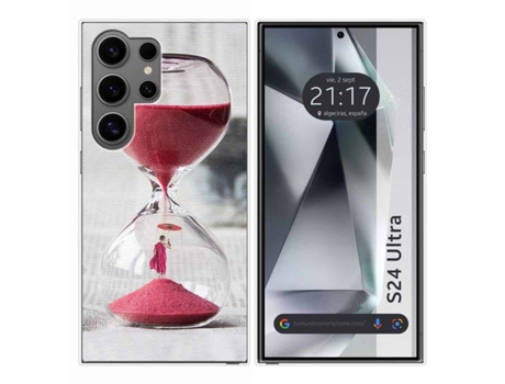 Funda Silicona para Samsung Galaxy S24 Ultra 5G diseño Reloj Dibujos TUMUNDOSMARTPHONE