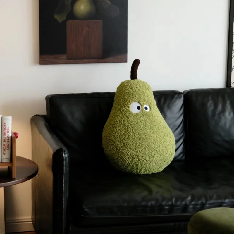 Cojín/almohada Decorativa Para Adultos Con Forma De Pera (verde, 66 Cm) Para Decoración Del Hogar.