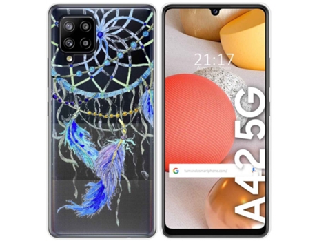 Carcasa Samsung Galaxy A42 5G TUMUNDOSMARTPHONE Dibujos Transparente Multicolor